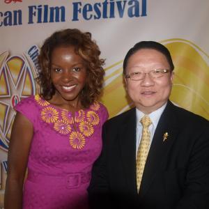 Thorna Lapointe and James Su at event of Chinese American Film Festival