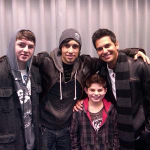 Brayden  his brother DJ with Adrian RMante  Chester