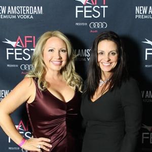 Stephanie Garvin and Keana Strelzyck McMahan attending the Concussion World Premiere after party.