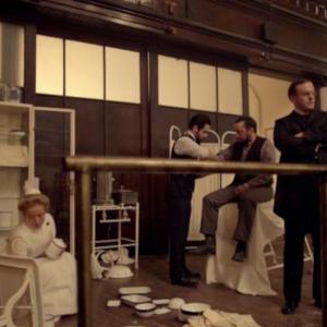 Michael Angarano Nick Reynolds and Jeremy Bobb in The Knick