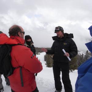Mitch on location in Montana for Avalanche Surviving Disasters