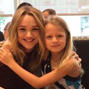 Hunter King and Giselle Eisenberg  Life In Pieces Event