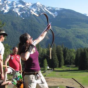 Patricia at International Horseback Archery Competition 2010, Pemberton, BC, Canada