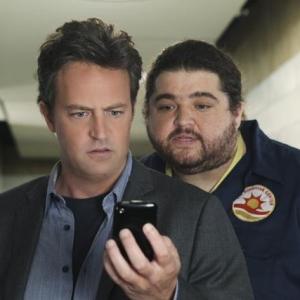 Still of Matthew Perry and Jorge Garcia in Mr Sunshine 2011