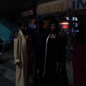 Liz with Nollywood start KEN SMART at Premiere of KING MAKERS