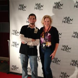 Luis Costa Jr volunteering his time at the Jacksonville Film Fest