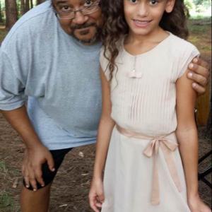 Director Ernest Dickerson and Summer Parker onset of Fox Sleepy Hollow