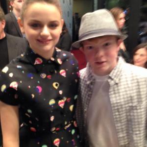 Brady Permenter and Joey King at an event for The Sound and the Fury