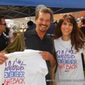 Roland G. Ludlow & actress Marina Anderson at the 2011 Relay for Life, Hollywood, CA