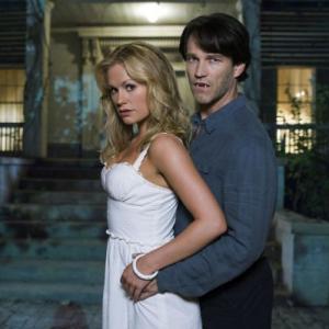 Still of Anna Paquin and Stephen Moyer in Tikras kraujas 2008