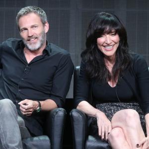 Katey Sagal and Stephen Moyer at event of The Bastard Executioner 2015