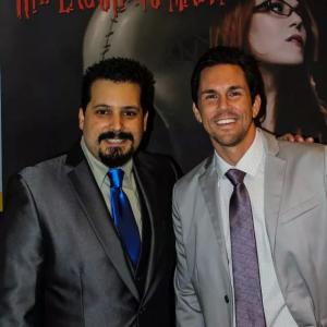Actor Gabriel Lee with Director Michael Aguiar at The Laughing Mask screening