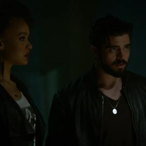 Micah Parker and Britne Oldford in The Flash