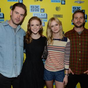 Ashley Bell Sara Paxton Zach Cregger and Michael StahlDavid at event of The Bounceback 2013