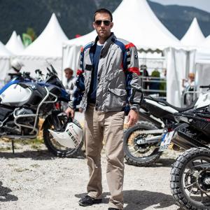 Ryan Pyle enjoys the BMW Motorrad Days event in Garmish Germany in July 2014