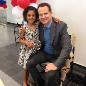 Aaliyah Cinello and Jack Coleman in Heroes Reborn 2015