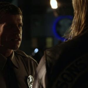 Still of Charlie Hunnam and Taylor Sheridan in Sons of Anarchy 2008