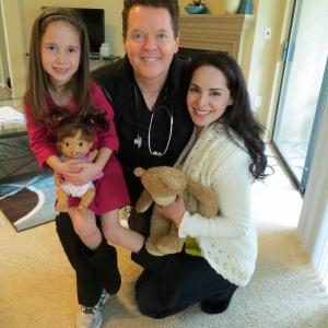Kelsey Walton with her cast family in Doctor Dad a PSA 2013