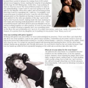 NJ'S Own Rosa Krystle Rose Q&A Steppin' Out Magazine Page 2 of 2 10.29.14 Halloween Issue PGS 54/55