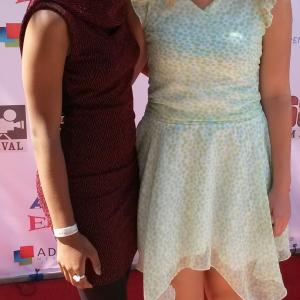 Nay Nay Kirby with Kaila on the Red Carpet Event for the 168 Film Project September 2014