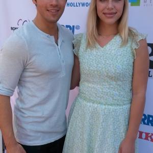 Nathan Kress with Kaila at the 168 Film Festival