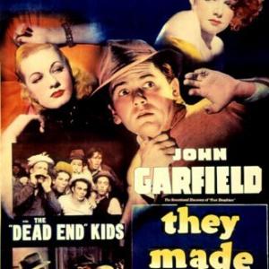 Claude Rains, John Garfield, Gloria Dickson, Ann Sheridan and The 'Dead End' Kids in They Made Me a Criminal (1939)