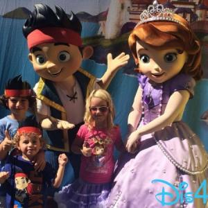 August Maturo Mckenna Grace and Ocean Maturo attend Disney Event Pirate and the Princess Power of Doing Good