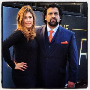 Oscars 2013 Angela Calvert and director Gabriel Schmidt