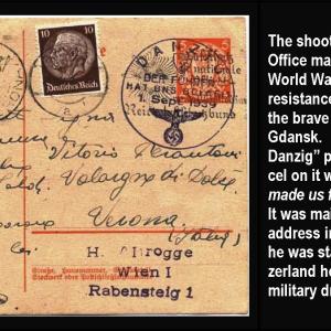 The shoot-out at the Gdansk Post Office marks the first real land battle of World War 2, thus the first armed resistance to Nazism was shown by the brave Polish Postal Workers of Gdansk.