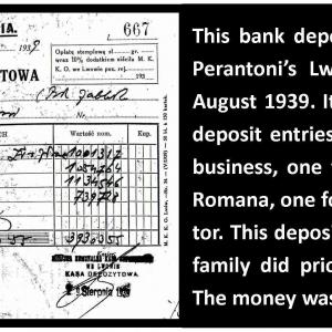 Perantoni Family money lost to USSR 3 times 1st at the infamous MolotovRibbentrop non aggression pact Aug 1939 2nd by Nazi defeat after battle of Stalingrad and finally Yalta Feb 1945 when Roosevelt and Churchill donated Lwow to Joseph Stalin