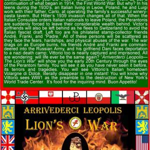 Arrivederci Leopolis The Lions War by George Perantoni and Sam Ivey published by Amazon Screenplay in development