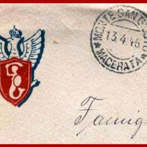 Polish 2nd Corps Emblem next to 1946 postmark Letter sent to Victor by Franki still in Italy awaiting repatriation to Poland The sad reality faced by some of the bravest soldiers of WWII the Polish 2nd Corps