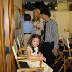 Dalila Bela & Cast Playing in the Green Room on the set of 