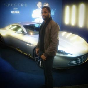 Photo of Actor Bobby Johnson at James Bond Spectre promotional movie event in London, UK.