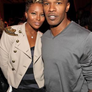 Jamie Foxx and Eva Marcille at event of Law Abiding Citizen 2009