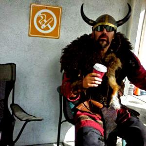 Viking caught on coffee