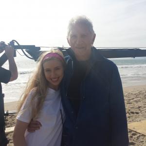 With Director Terry Sanders on the set of Liza Liza Skies Are Grey