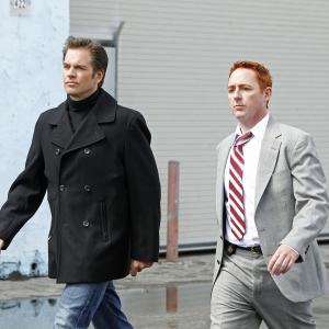 Still of Scott Grimes and Michael Weatherly in NCIS: Naval Criminal Investigative Service (2003)