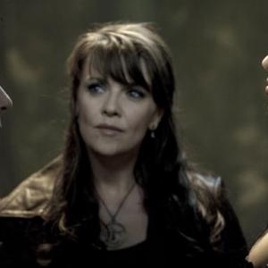 Jonathon Young Amanda Tapping and Aliyah OBrien as Afina in Sanctuary