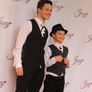 CARSON POUND with younger brother GRAHAM POUND at Canadas JOEY AWARDS 2015