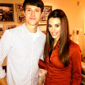On the set of GODS NOT DEAD with the talented Shane Harper