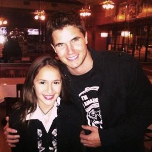 Robbie Amell and Ariana (he came to see me perform at the Hollywood Improv :) )
