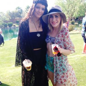 Laura Elise Barrett and Model Kendall Jenner at a Coachella PreParty