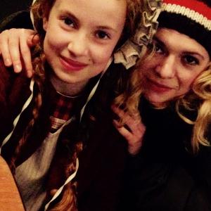 Malia Ashley Kerr as Young Ruth on Hell on Wheels Pictured here with actress Kasha Kropinski who played Ruth on the show