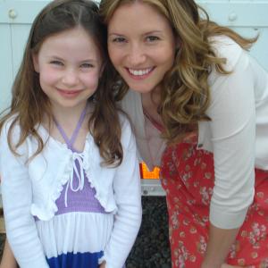 Malia and her actress mom Chyler Leigh on the set of The 19th Wife Chyler played Lexie on Greys Anatomy