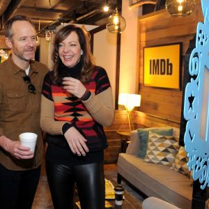 Allison Janney and John Benjamin Hickey at event of The IMDb Studio (2015)