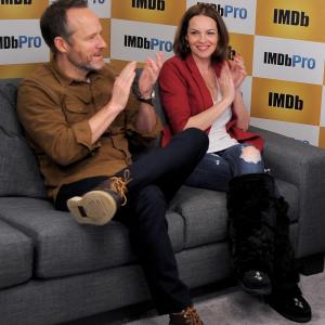 Tammy Blanchard and John Benjamin Hickey at event of The IMDb Studio (2015)