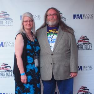 With Kathy on the red carpet at the 2013 Snake Alley Festival of Film