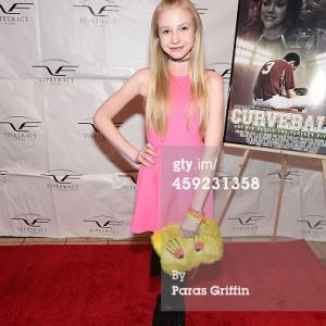 Lily Keene at the premier of Curve Ball