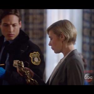 Bret Green and Liza Weil in ABCs How to Get Away With Murder
